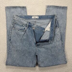 Abercrombie 90s Straight Jeans Women's 14R (34x31) High Rise Y2K Streetwear